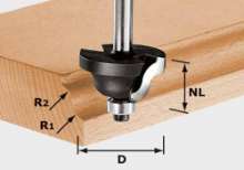 Afbeeldingen van Festool Dubbele radialenfrees HW HW S8 D31,7/R4/R4
