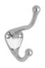 Afbeeldingen van Siro Kapstokhaak metaal - boorafstand 22mm/L 82mm/H 76mm/B 32mm chroom glanzend 