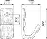 Afbeeldingen van Siro Kapstokhaak metaal - boorafstand 20mm/L 62mm/H 38mm/B 26mm antiek messing 