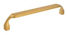Afbeeldingen van Siro Meubelgreep metaal - boorafstand 160mm/L 170mm/H 31mm/B 15mm goud geborsteld 