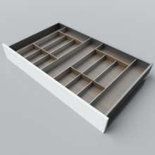Afbeeldingen van Blum Bestekindeling Legrabox - corpusbreedte 950-1200 diepte 600mm - notenhout/aluminium OL.NA6010S1BEST