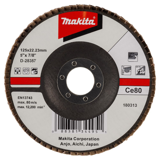 Afbeeldingen van Makita Lamellenschuursch. 125X22 K80 D-28357