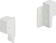 Afbeeldingen van Hettich Set achterwandverbinder ArciTech 78 mm, wit, links en rechts