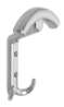 Afbeeldingen van Siro Kapstokhaak metaal - boorafstand 32mm/L 142mm/H 57mm/B 114mm - chroom glanzend 