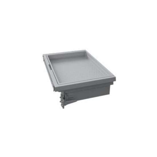 Afbeeldingen van Hettich Extra diepe lade voor haardonderbouw InnoTech Atira, plinthoogte  150 mm, zilver