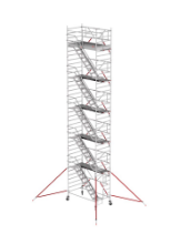 Afbeeldingen van Altrex Trapsteiger RS TOWER 53-S - Werkhoogte 12.2 meter - Platformlengte 1.85 meter Hout 