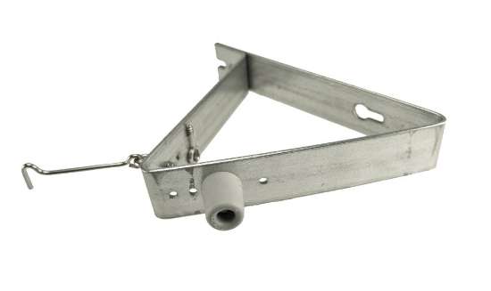 Afbeeldingen van GB deuropvangbeugel - 275x250x220mm 50x4mm - zink magnesium