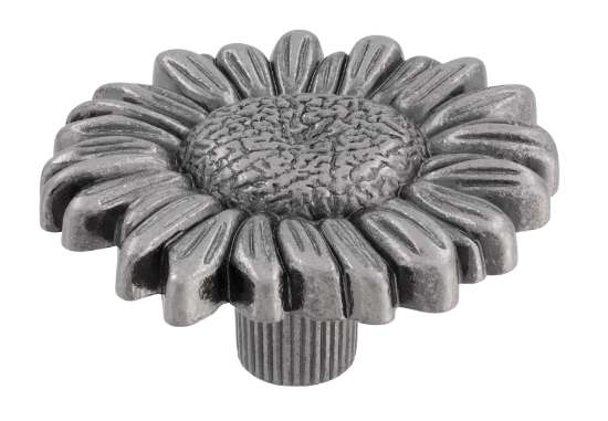 Afbeeldingen van Siro Meubelknop metaal - L 47mm/H 24mm/B 47mm - antiek zilver 