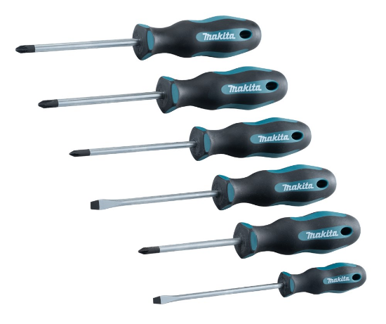 Afbeeldingen van Makita Schroevendraaier set 6-dlg E-10528