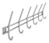 Afbeeldingen van Siro Haaklijst metaal - boorafstand 444mm/L 466mm/H 50mm/B 162mm RVS 