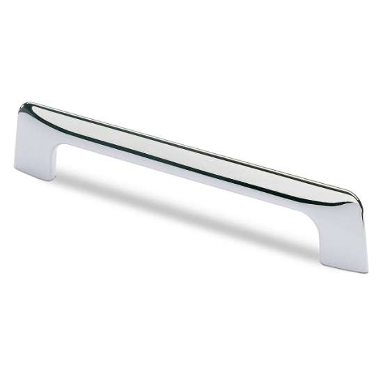 Afbeeldingen van Hettich Greep Suasa, boorafstand 160, L 202 mm, B 8 mm, H 38 mm, glans verchroomd