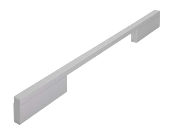 Afbeeldingen van Siro Meubelgreep metaal - boorafstand 192/288mm/L 316mm/H 29mm/B 10mm mat aluminium 