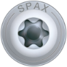 Afbeeldingen van Spax spaanplaatschroef 4Cut Wirox - Ø8x550mm T40 - discuskop deeldraad verzinkt