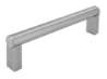Afbeeldingen van Siro Meubelgreep metaal - boorafstand 128mm/L 140mm/H 40mm/B 14mm - RVS 