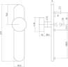 Afbeeldingen van INTERSTEEL Knop op schild blind rvs geborsteld 2752