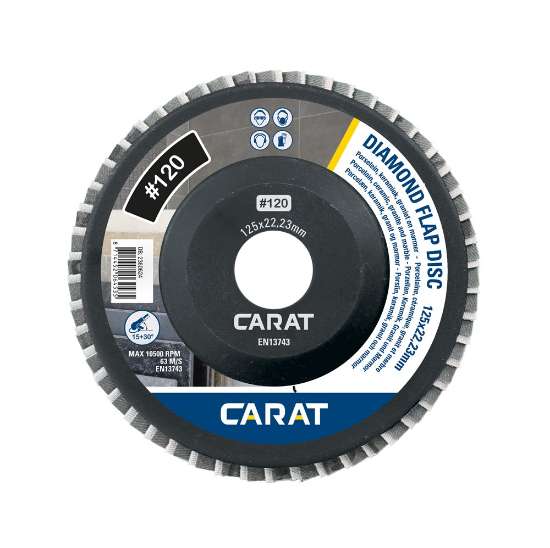 Afbeeldingen van Carat diamant lamellenschijf - Ø125 - korrel 120