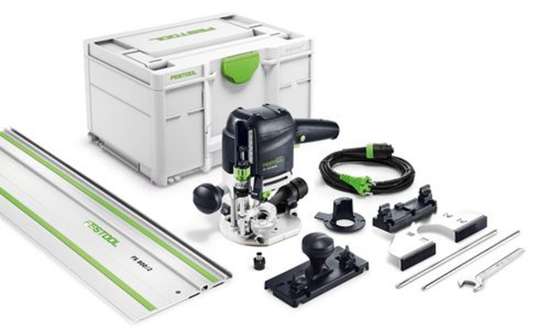 Afbeeldingen van Festool bovenfreesmachine OF 1010 REBQ-Set - 1010Watt - in systainer met geleiderail