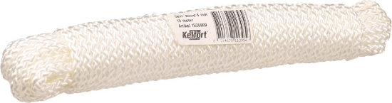 Afbeeldingen van Gevlochten koord nylon wit