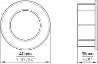 Afbeeldingen van Siro Schelpgreep metaal - L 40mm/H 16mm/B 40mm chroom glanzend 