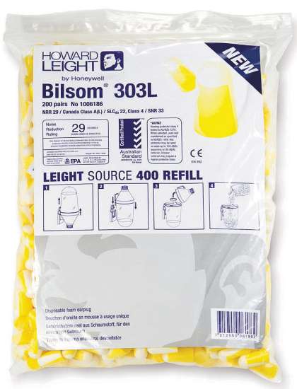 Afbeeldingen van Majestic Oordoppen Howard Leight Bilsom 303L - 200 stuks 