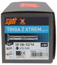Afbeeldingen van Spit Veiligheidsanker Triga Z TF Xtrem - V8x12/16mm - verzinkt 