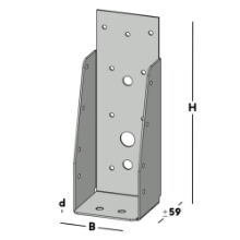 Afbeeldingen van GB Balkdrager GBS-ZL 59x171 1,5 Sendzimir Verzinkt