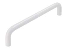 Afbeeldingen van Siro Meubelgreep metaal - boorafstand 128mm/L 136mm/H 27mm/B 8mm wit 