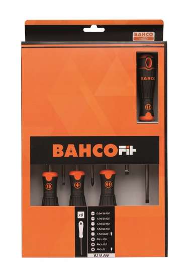 Afbeeldingen van Bahco bahcofit schroevendraaierset, 8 stuks