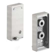 Afbeeldingen van Hettich Eindkap Capris, L 10 mm, B 21 mm, H 46 mm, roestvrij staal finish geborsteld
