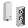 Afbeeldingen van Hettich Eindkap Capris, L 10 mm, B 21 mm, H 46 mm, roestvrij staal finish geborsteld