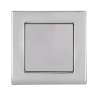 Afbeeldingen van Siro Schelpgreep metaal - L 46mm/H 13mm/B 46mm chroom glanzend 