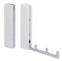 Afbeeldingen van Siro Wasdroger metaal - boorafstand 40mm/L 122mm/H 26mm/B 19mm chroom glanzend/wit 