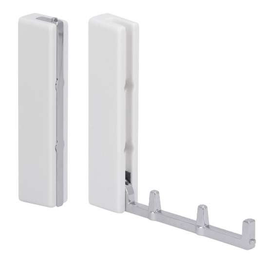 Afbeeldingen van Siro Wasdroger metaal - boorafstand 40mm/L 122mm/H 26mm/B 19mm chroom glanzend/wit 