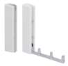 Afbeeldingen van Siro Wasdroger metaal - boorafstand 40mm/L 122mm/H 26mm/B 19mm chroom glanzend/wit 