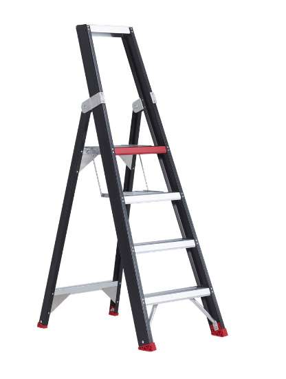 Afbeeldingen van Altrex Industrietrap Taurus - 1x4 treden - aluminium gecoat 