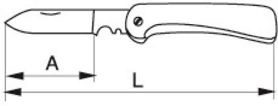 Afbeeldingen van Bahco universeel RVS mes 220mm (1446)