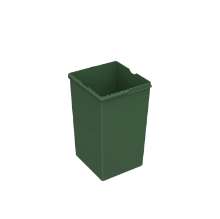 Afbeeldingen van Hettich Emmer 15 l, kunststof, groen, B x T x H 208 x 223 x 352 mm, voor afvalsysteem Bin.it Basic II
