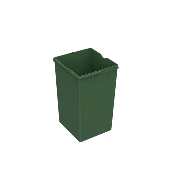 Afbeeldingen van Hettich Emmer 15 l, kunststof, groen, B x T x H 208 x 223 x 352 mm, voor afvalsysteem Bin.it Basic II