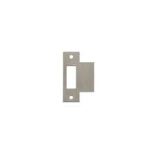 Afbeeldingen van INTERSTEEL Sluitplaat voor loopslot tbv woningbouwsloten, rechthoekig met korte lip rvs 9509
