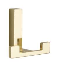 Afbeeldingen van Siro Kapstokhaak metaal - boorafstand 32mm/L 61mm/H 40mm/B 70mm messing glanzend 