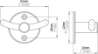 Afbeeldingen van Siro Kapstokhaak metaal - boorafstand 28mm/L 42mm/H 32mm/B 64mm RVS 