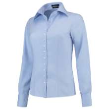 Afbeeldingen van Tricorp damesblouse Oxford CLF6001 705003 Blauw 32