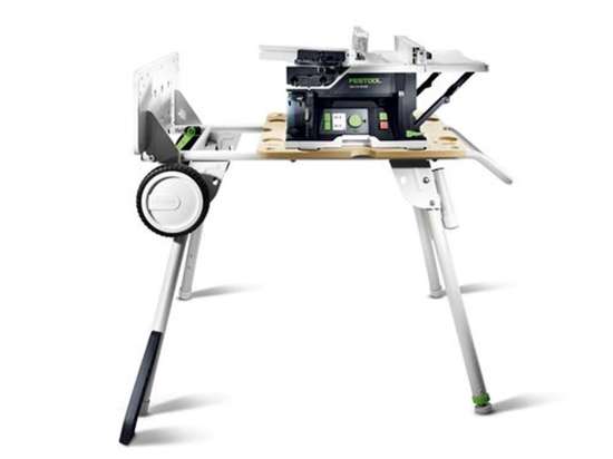 Afbeeldingen van Festool Systainer-zaagtafel CSC SYS 50 EBI-Set - 36V 2x 5.0Ah Li-on accu - inclusief duo-snellader, zaagblad en onderstel 