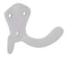 Afbeeldingen van Siro Kapstokhaak metaal - boorafstand 19x22x22mm/L 47mm/H 32mm/B 72mm - wit 