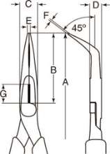 Afbeeldingen van Bahco 2427 GC-IP ergonomisch gebogen lange