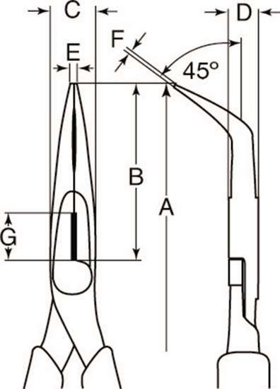 Afbeeldingen van Bahco 2427 GC-IP ergonomisch gebogen lange