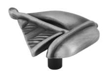 Afbeeldingen van Siro Meubelknop metaal - L 59mm/H 29mm/B 48mm antiek tin 