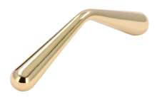 Afbeeldingen van Siro Meubelgreep metaal - boorafstand 64mm/L 71mm/H 21mm/B 9mm messing glanzend 