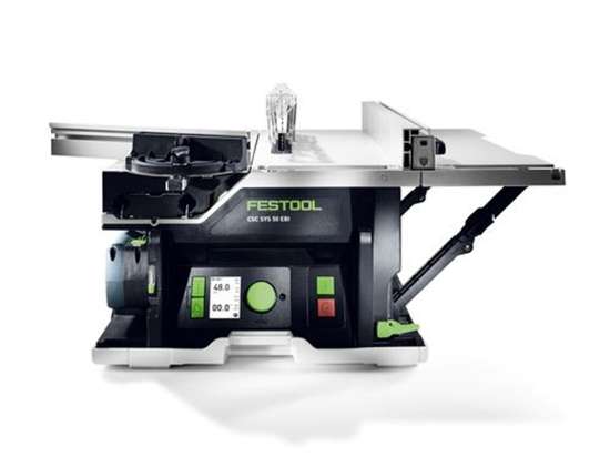 Afbeeldingen van Festool Systainer-zaagtafel CSC SYS 50 EBI-Plus - 36V 2x 5.0Ah Li-on accu - inclusief duo-snellader en zaagblad 