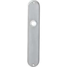 Afbeeldingen van Langschild ovaal 220x41mm RVS
